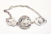 Pulseira Strass e Pérolas - Cód.:D0003