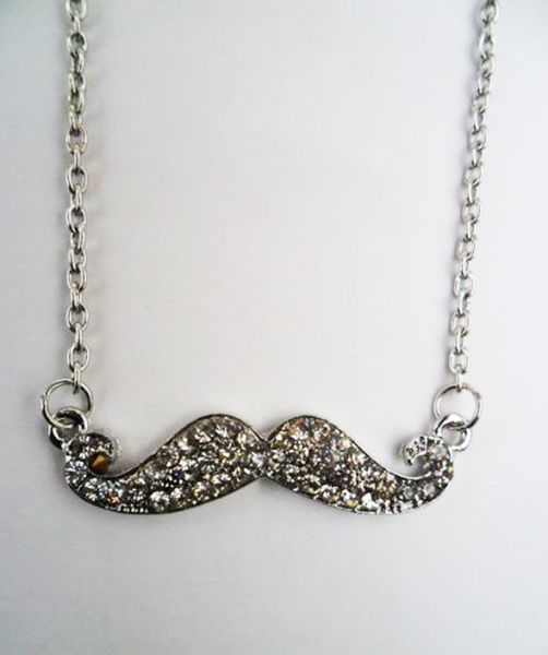 Colar Bigode com Strass - Cód.: C0002