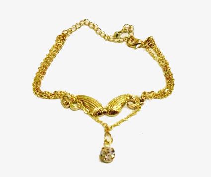 Pulseira Bigode e Ponto de Luz - Cód.: P0001