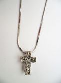 Colar Cruz com Strass - Cód.: C0004