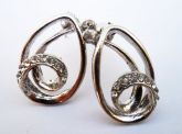 Brinco Arabesco com Strass - Cód.: B0013